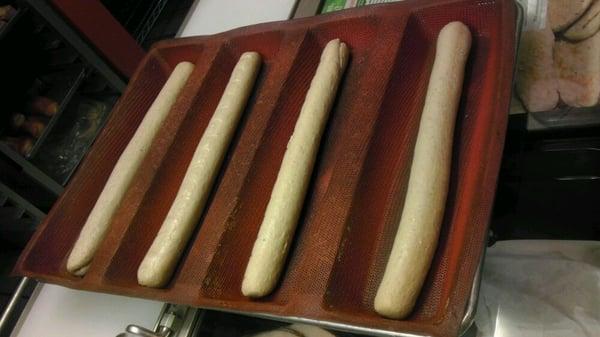 Baby bread before the oven.