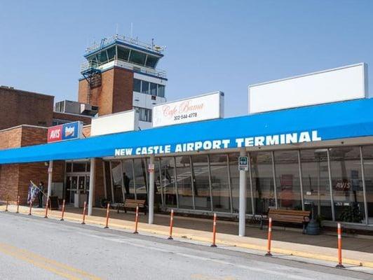 New Castle Airport Terminal (viewed from the front).