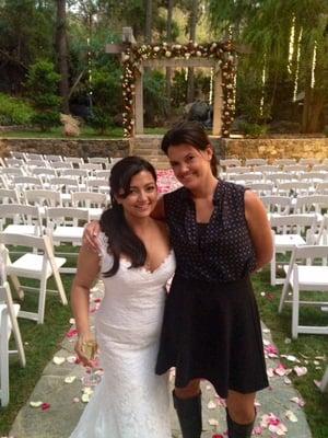 Mindy is the best!! Calamigos wedding 8/3/14