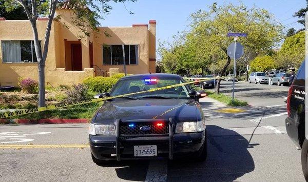 BPD crown vic on scene of a barricaded subject