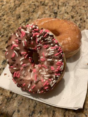 Strawberry frosted donut