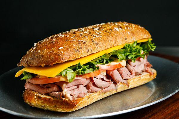 Roast Beef Cold Cut Sandwich.