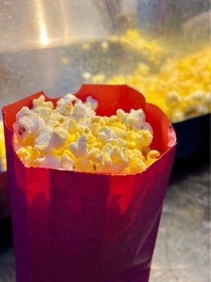 Buttered popcorn.