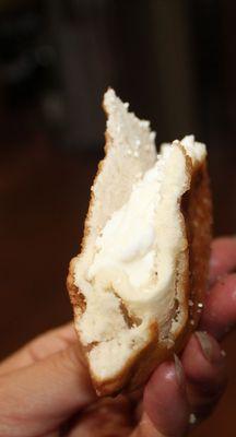 Reheat mine in the air fryer & I eat with sour cream.  It is best with cream cheese