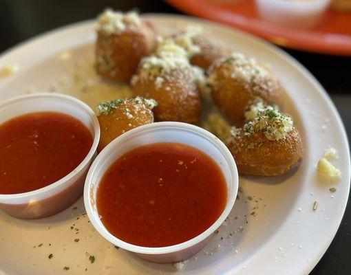 Garlic knots are packed with garlic