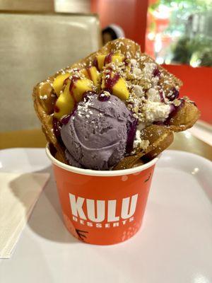 Ube Ube Bubble Waffle