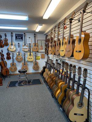 Our Classical Guitar showroom