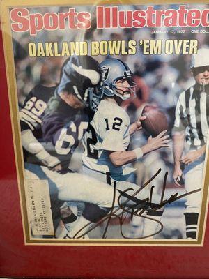 Signed original Kenny Stabler the "Snake Sports Illustrated