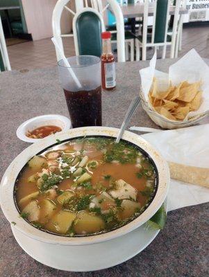 The best fish soup I have ever had! Huge bowl.