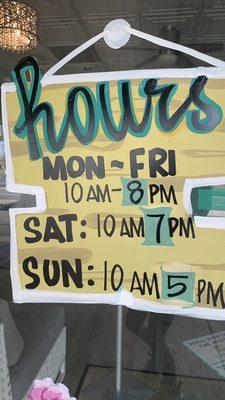 Spring HAS Sprung!!! WOOHOO! New hours for the season