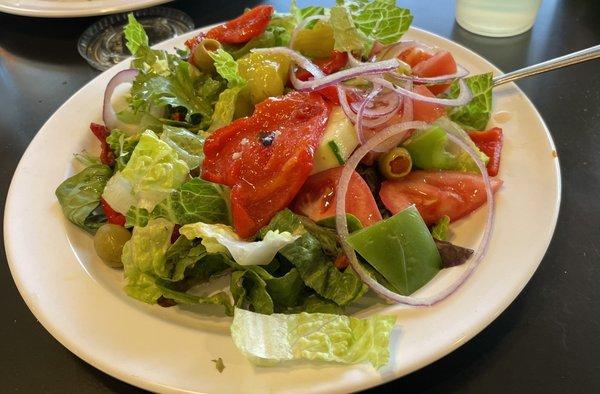 Huge salad that comes with meal