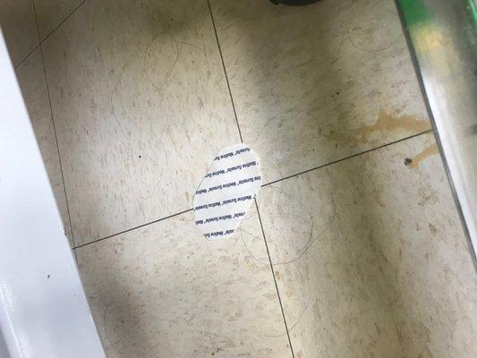 Filthy patient rooms floors remain unclean and unsanitary for days on end.