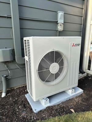 New Mitsubishi Heat Pump Installed