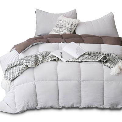 Silver Elegant Reversible Cozy Soft Luxury Down Alternative Comforter Set