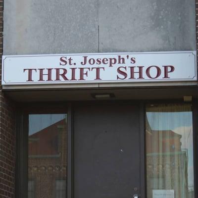 Front door of St. Joseph Thrift Shop.