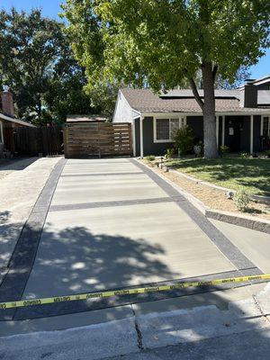 New driveway completed