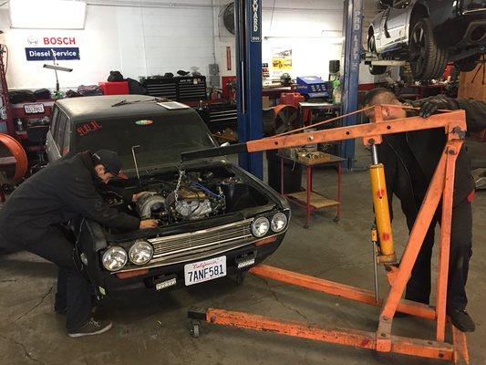 Datsun engine upgrade!