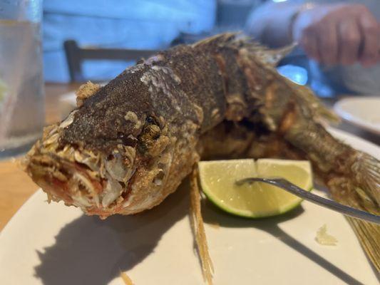 Whole fried fish. Yum!!!