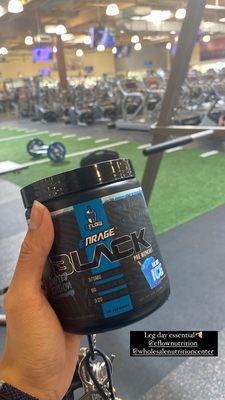 Enrage Black preworkout- a key to a successful leg day IG: kimberlypngo