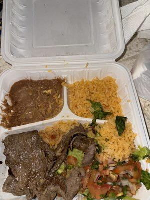 Carne asada plate