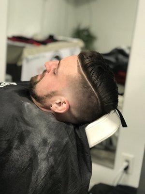 Combover midfade & beard work by Barber Jimmel. Text/call (707) 567-3291 to book. ig: @cuts_all_fire , snap: jimmelcalapati