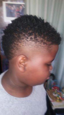 I just would like to say thank u to cedric for my son nice cut today we was 3 in line and was out in a hour