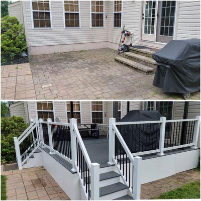 From patio to Trex deck