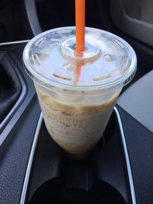 This iced coffee looks great in my cup holder