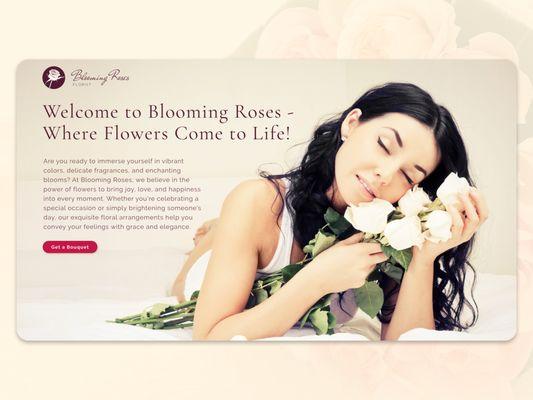 Blooming Roses - Website Design