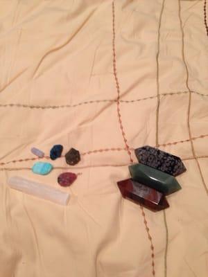 My haul! Honestly the best bead/gem store I've ever been to!