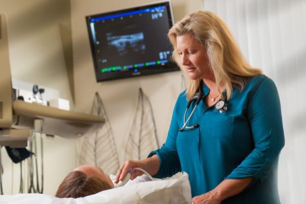 Carotid artery ultrasound with Nurse Practitioner, Cheryl Lee.