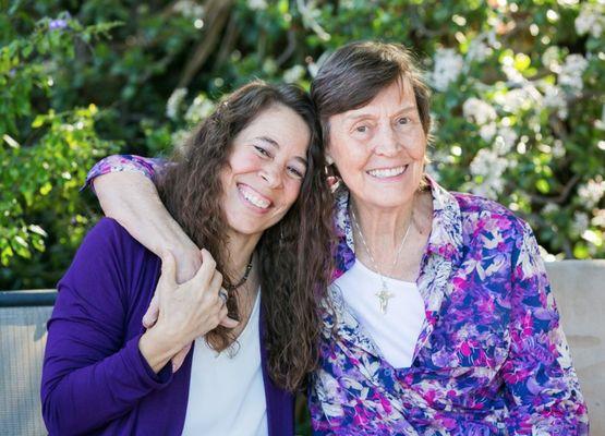 Susan and her caregiver Sharon