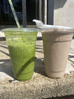 Bittersweet Smoothie and PB Cup Smoothie with added protein