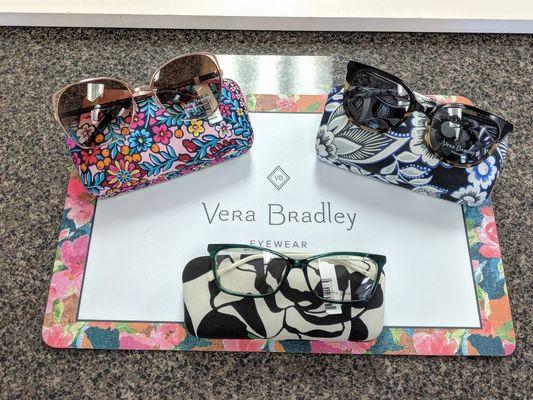 Vera Bradley glasses with matching cases