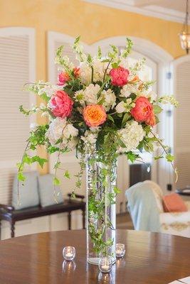 Large entry way flowers to welcome your guest for parties, weddings and graduation