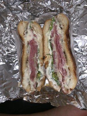 My delicious salami sandwich