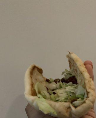 Falafel Sandwich (took off the lettuce)