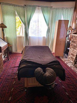 One of the massage rooms.