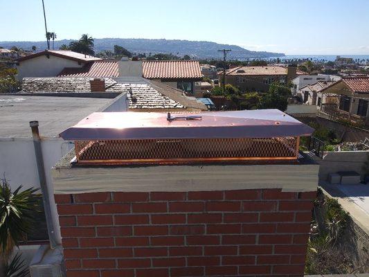 Custom copper chimney caps