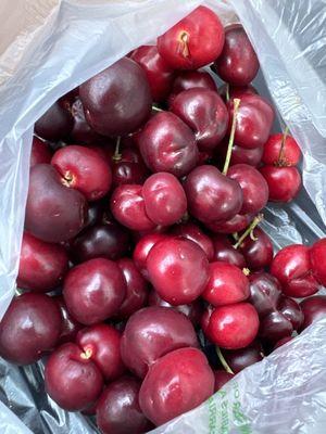 Very sweet, delicious cherries