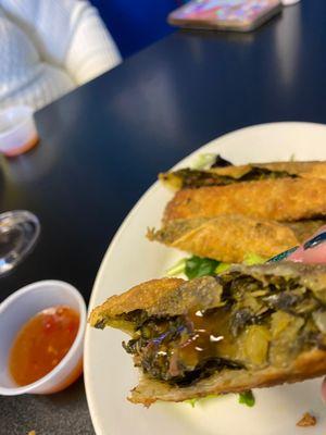 3 Pieces Collard Green Egg Rolls