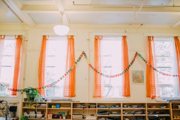 The colorful and calming decorations of one of our classrooms