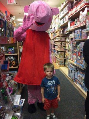 Meeting Peppa Pig