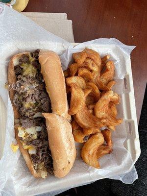 Silks Cheese Steak Sandwich