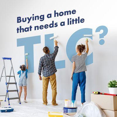 In love with a house that needs some touch-ups? With our 3% down payment options, you can afford the house AND the renovations!