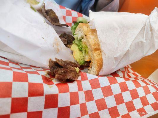 Carne asada torte. HUGE.