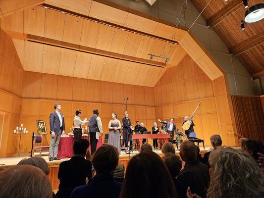 2/11/2024 - Portland Baroque Orchestra performed Dinner with Handel, an Opera pasticcio at the Kaul Auditorium at Reed College