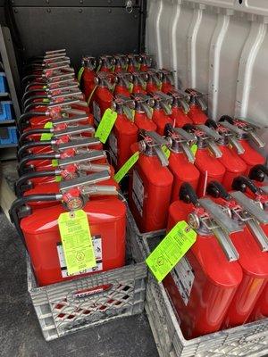 Fresh fire extinguishers