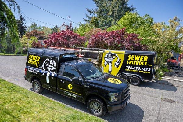 Honk when you see our yellow and black trucks!