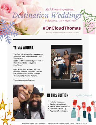 Destination wedding newsletters